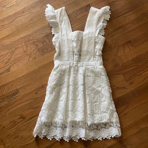 Self Portrait white lace dress size US2/UK6